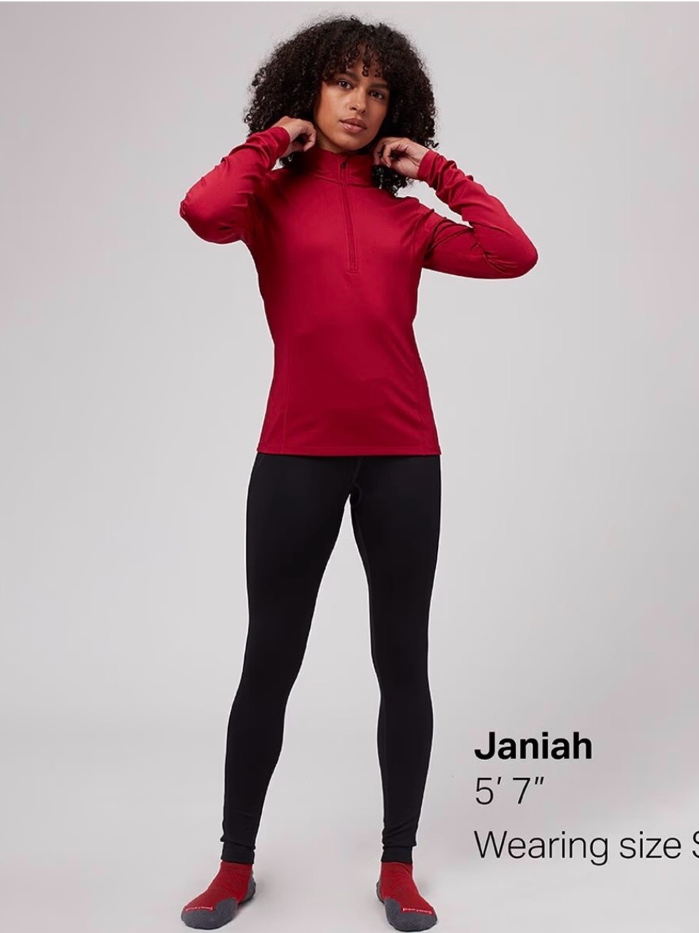 Stoic Midweight 1/4 Zip Baselayer Top - M